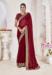 Picture of Shapely Chiffon Maroon Saree