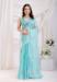 Picture of Beautiful Chiffon Medium Aqua Marine Saree