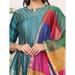 Picture of Enticing Silk Sea Green Readymade Salwar Kameez