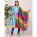 Picture of Magnificent Silk Pale Turquoise Readymade Salwar Kameez