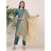 Picture of Charming Silk Sea Green Readymade Salwar Kameez