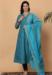 Picture of Chiffon & Silk Dark Slate Blue Readymade Salwar Kameez
