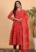 Picture of Chiffon & Silk Fire Brick Readymade Salwar Kameez