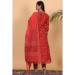 Picture of Chiffon & Silk Fire Brick Readymade Salwar Kameez