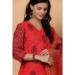 Picture of Chiffon & Silk Fire Brick Readymade Salwar Kameez