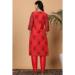 Picture of Chiffon & Silk Fire Brick Readymade Salwar Kameez