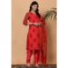 Picture of Chiffon & Silk Fire Brick Readymade Salwar Kameez