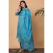 Picture of Chiffon & Silk Cadet Blue Readymade Salwar Kameez