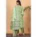 Picture of Chiffon & Silk Dark Sea Green Readymade Salwar Kameez