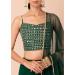 Picture of Magnificent Georgette Dark Green Lehenga Choli