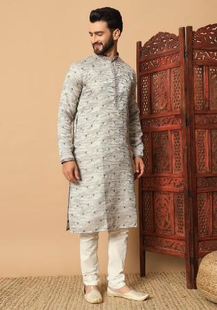 Picture of Magnificent Cotton Off White Kurtas