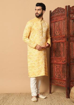 Picture of Enticing Cotton Sandy Brown Kurtas