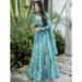 Picture of Classy Georgette Light Steel Blue Lehenga Choli