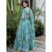 Picture of Classy Georgette Light Steel Blue Lehenga Choli