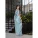 Picture of Gorgeous Organza Cadet Blue Saree