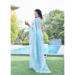 Picture of Fascinating Organza Medium Turquoise Saree