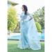 Picture of Fascinating Organza Medium Turquoise Saree