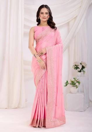 Picture of Appealing Silk Light Pink Saree