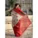 Picture of Charming Cotton & Linen Maroon Saree