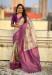 Picture of Comely Cotton & Linen Purple Saree