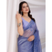 Picture of Graceful Net Light Slate Grey Saree