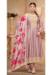 Picture of Ideal Silk Plum Anarkali Salwar Kameez