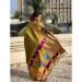 Picture of Stunning Silk Dark Olive Green Saree