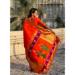 Picture of Superb Silk Orange Red Saree