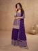 Picture of Nice Chiffon Purple Straight Cut Salwar Kameez