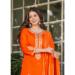Picture of Gorgeous Chiffon Orange Red Readymade Salwar Kameez