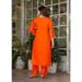 Picture of Gorgeous Chiffon Orange Red Readymade Salwar Kameez