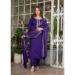 Picture of Amazing Chiffon Purple Readymade Salwar Kameez