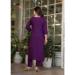 Picture of Chiffon Dark Slate Blue Readymade Salwar Kameez