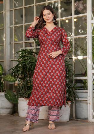 Picture of Admirable Silk Indian Red Readymade Salwar Kameez