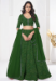 Picture of Graceful Georgette Dark Green Lehenga Choli