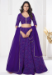 Picture of Magnificent Georgette Purple Lehenga Choli
