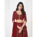 Picture of Sightly Georgette Maroon Lehenga Choli