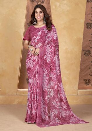 Picture of Fine Georgette Thistle Saree