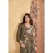 Picture of Admirable Georgette Dark Olive Green Saree
