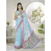 Picture of Good Looking Linen Light Steel Blue Saree