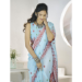 Picture of Good Looking Linen Light Steel Blue Saree