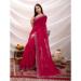 Picture of Bewitching Chiffon Dark Red Saree