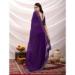 Picture of Delightful Chiffon Purple Saree