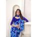 Picture of Well Formed Georgette Midnight Blue Saree