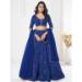 Picture of Charming Georgette Navy Blue Lehenga Choli