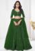 Picture of Pretty Georgette Dark Green Lehenga Choli