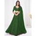 Picture of Pretty Georgette Dark Green Lehenga Choli