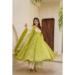 Picture of Splendid Chiffon Olive Drab Readymade Salwar Kameez