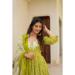 Picture of Splendid Chiffon Olive Drab Readymade Salwar Kameez