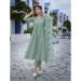 Picture of Chiffon Dark Sea Green Readymade Salwar Kameez